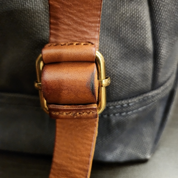 Madewell Charleston Navy Blue Canvas Backpack - Picture 11 of 13